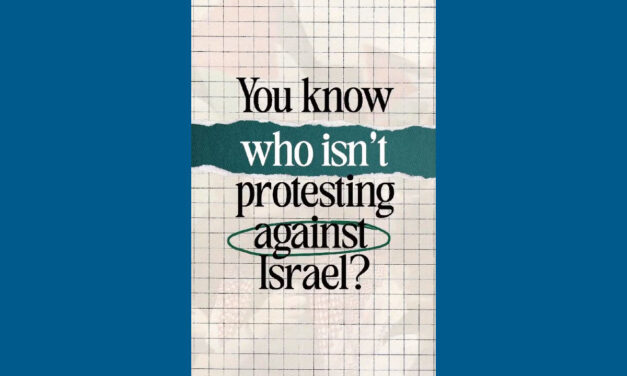 Important Question: Who’s NOT Demonstrating Against Israel?