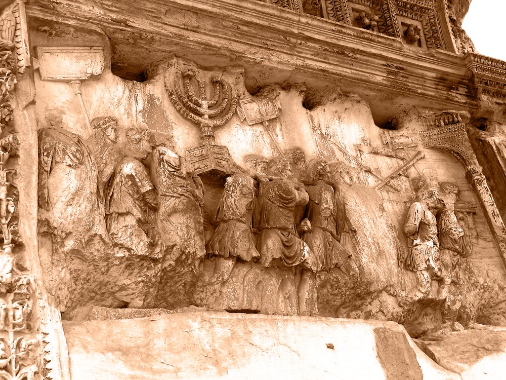 Arch-of-Titus-Jews+Temple-Treasures-WARM Arch of Titus - Captive Jews & Temple Treasures